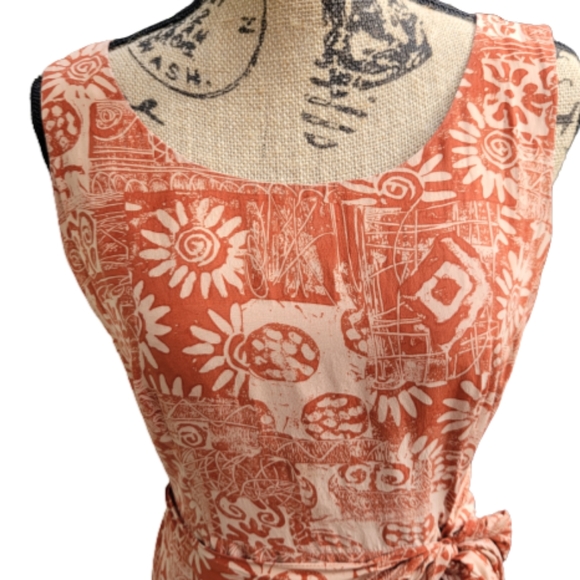 Spenser Jeremy 100% Silk Wrap Tie Midi Dress Size 8 - Picture 4 of 14